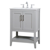 Elegant Decor 24 Inch Single Bathroom Vanity In Grey VF16024GR